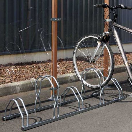 Espace de rangement pour vélos extérieur, support de présentation
