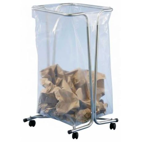 Support sac poubelle sur roulettes - 110L