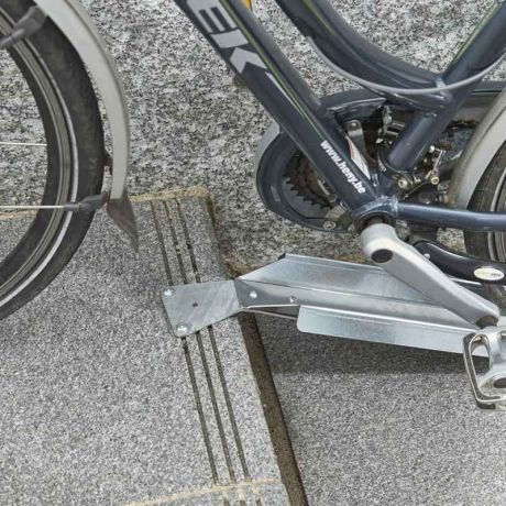 Rampe d'escalier pour vélo