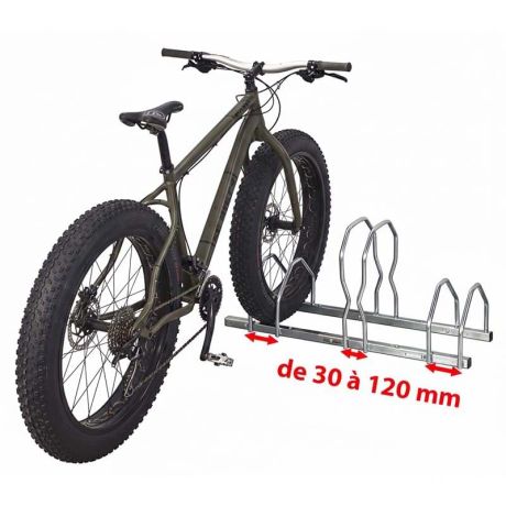 Râtelier vélos 3 places spécial FAT BIKE