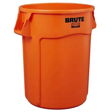 Collecteur BRUTE Rubbermaid 166L - Orange