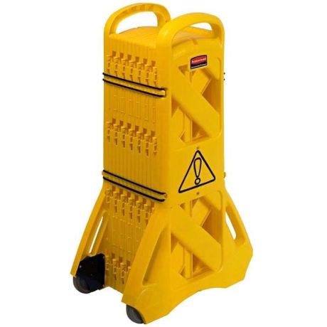 Barrière mobile Rubbermaid - Pliée