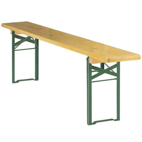 Set Brasserie Table pliante et 2 bancs pliants 183cm