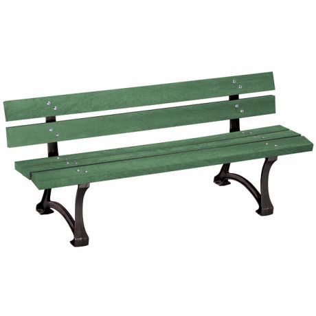 Banc public plastique recyclé vert