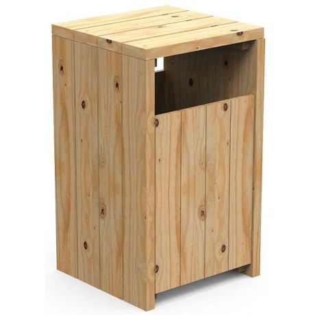 Boîte de Rangement Pliante pour l'Extérieur, Planche en Bois