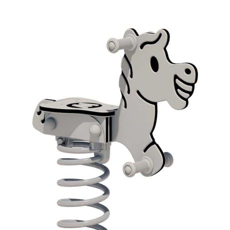 Jeu sur ressort Poney - Gris