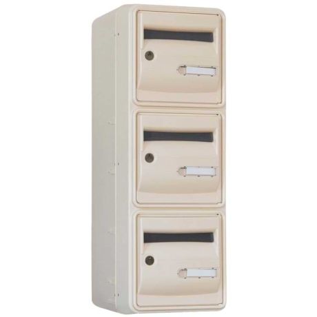 Bloc BAL Océan 1 colonne X 3 cases (B3) - Portes beiges