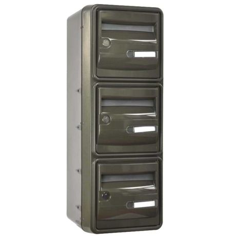 Bloc BAL Océan 1 colonne X 3 cases (B3) - Gris brun