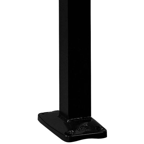 En option : Poteaux à sceller ou sur platine en aluminium laqué