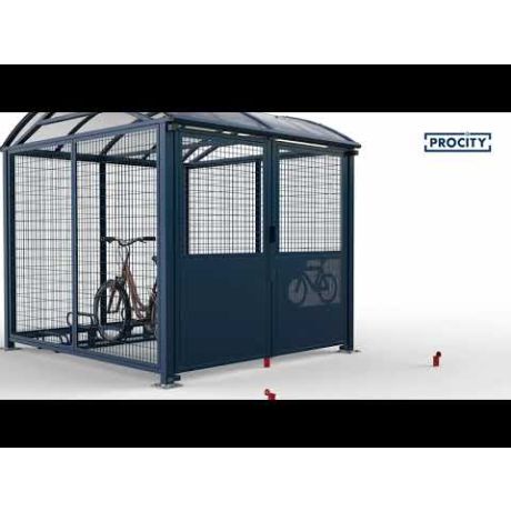 Abri sécurisé voûté - 6 vélos ou 2 motos