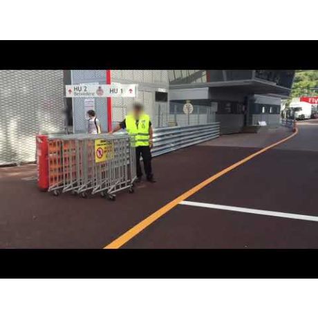 Barrière extensible de sécurité alu