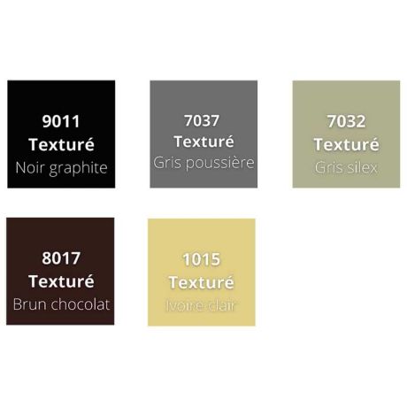 Coloris RAL disponibles