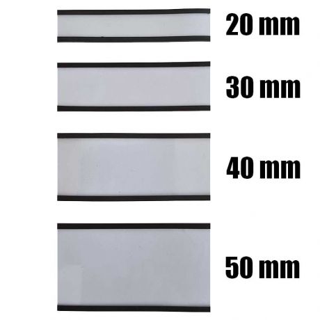 Porte-étiquettes clipsables en métal noir pour panier ou boite