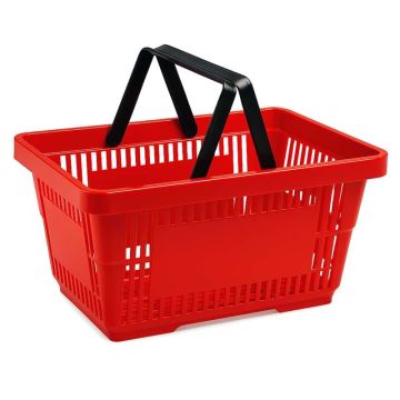 Panier libre-service - 2 anses - 22 L - Vert