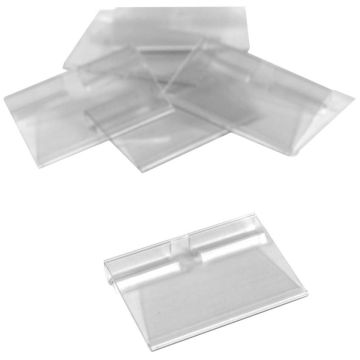 Porte-étiquette broche transparent 40x65 mm