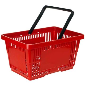 Panier magasin 28 litres 1 anse - Noir