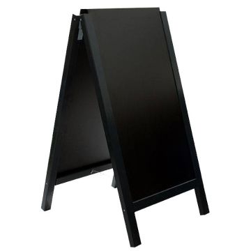 Chevalet bois ardoise réversible H. 117 X L. 60 cm - Teinte chêne