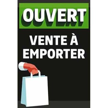 Affiche Vente à emporter