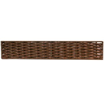 Réglette séparatrice vannerie synthétique chocolat H.10 x L.50 cm