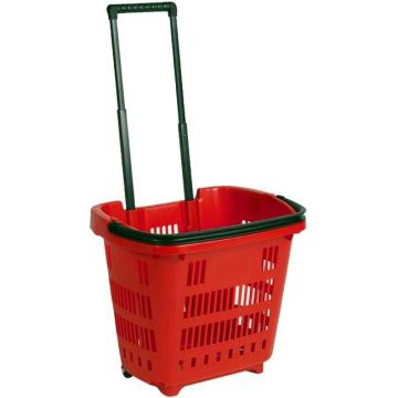 Panier sur roulettes 34L - Bleu