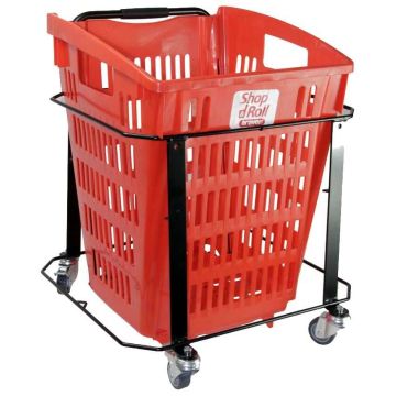 Support à roulettes pour paniers de magasin 52 litres