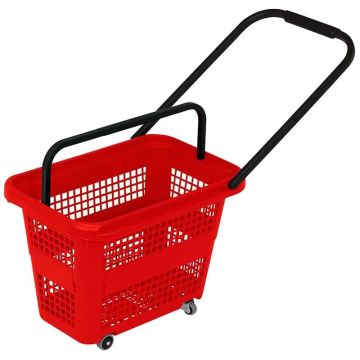 Panier sur roulettes Cargo 32 litres - Rouge