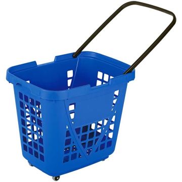 Panier sur roulettes 80 litres - Bleu