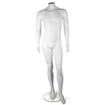 Mannequin vitrine blanc mat