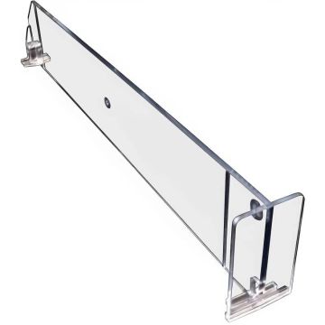 Séparateur à butée en T pour tablette gondole magasin