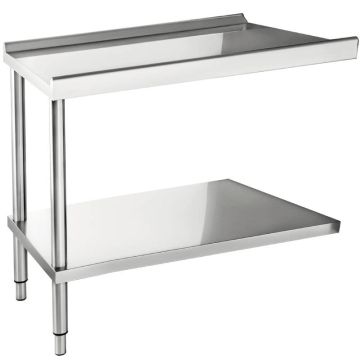 Table lave-vaisselle inox d'entrée ou de sortie pour cuisine professionnelle