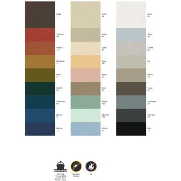 Tissu non feu pour hébergement occultant Opale2