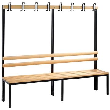 Banc vestiaire portemanteaux simple face 1960 mm