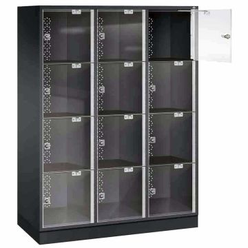 Casiers consignes portes transparentes 2 X 4 cases