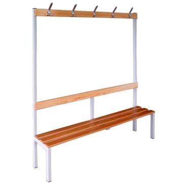 Banc vestiaire à patères simple face