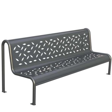 Banc public métal design Lanton
