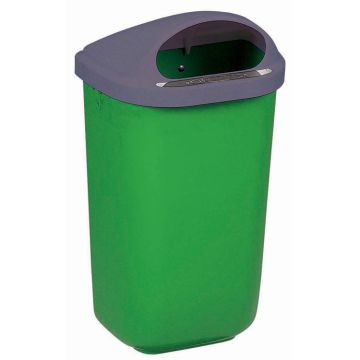 Poubelle Xerios corps vert - tête grise Poubelle Xerios corps vert - tête grise