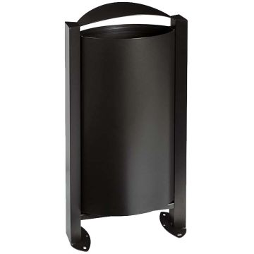 Poubelle 60L sans cendrier - Gris anthracite RAL 7016