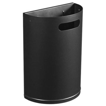 Corbeille décrochable - Gris métal