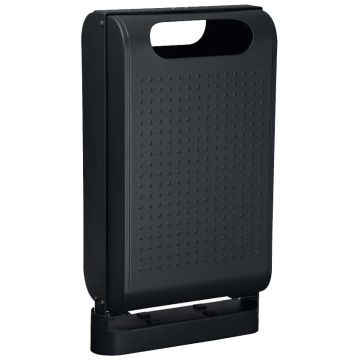 Corbeille sur pied Urbanet 60L - Gris manganese