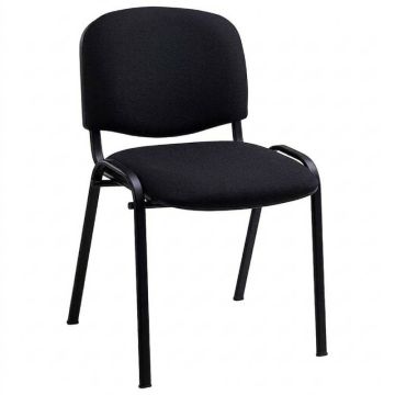 Chaise tissu Mike - Noir