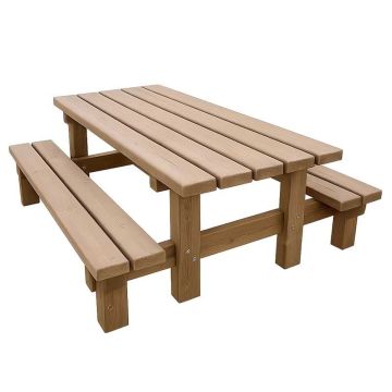 Table pique-nique bois - Plateau 2 m