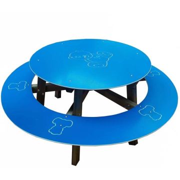 Table extérieure enfant ronde