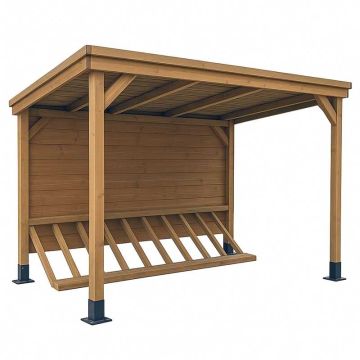 Abri vélos bois - modèle 5 places