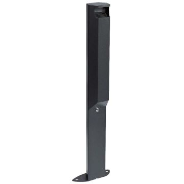 Cendrier sur pied 3L avec serrure - Gris manganese