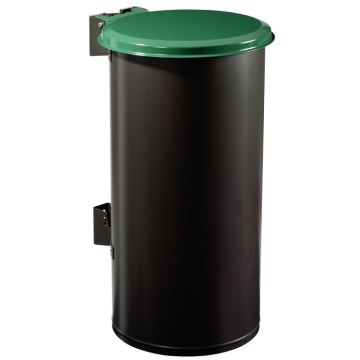 Poubelle TUBO 80L - Couvercle rouge