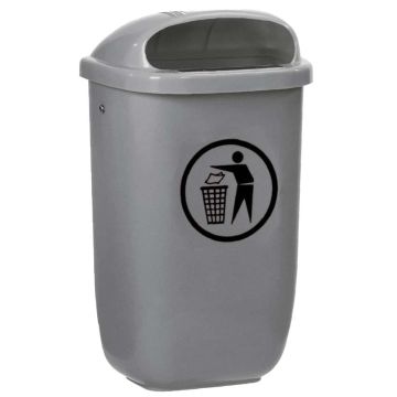 Poubelle extérieure plastique 50L - Vert