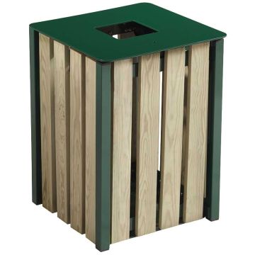 Corbeille Eden 50 litres - Vert mousse RAL 6005