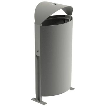Poubelle de ville acier 100 litres