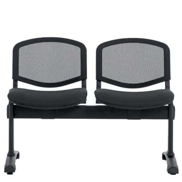 Sièges sur poutre tissu et dossier résille - 4 places