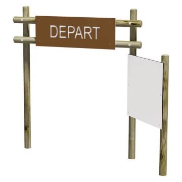 Panneau départ information parcours de santé